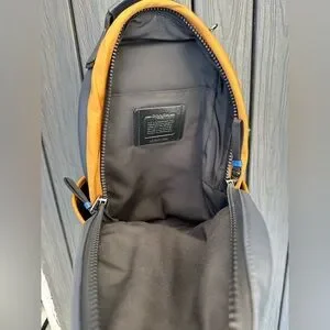 Coach Navy and Orange Backpack Coach | Bags | Coach Mens Black Blue And Orange Backpack  main image 4